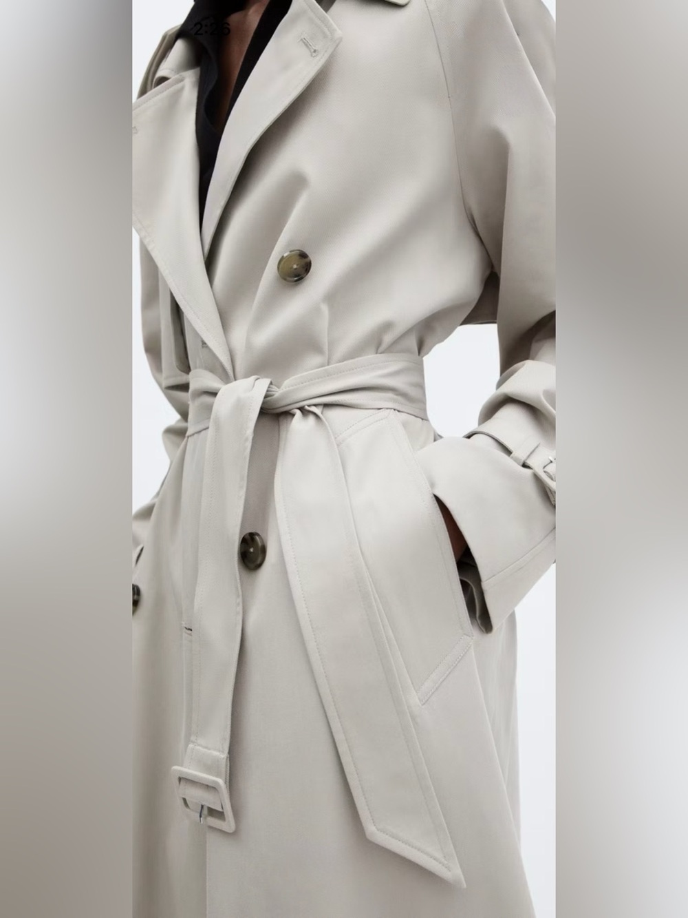 Mango Women's Belt Trench Coat in Light Beige